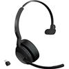 Jabra Evolve2 55 Cuffie Wireless Mono con tecnologia Jabra Air Comfort, Dongle USB-C, Ottimizzato per Microsoft Teams, Mono, Senza Supporto