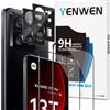 Yenwen Vetro Temperato Compatibile con Xiaomi 13T Pro / 13T, 3D Vetro Temperato Pellicola Protettiva + Pellicola Fotocamera [2+2], Antigraffio, Durezza 9H, Senza Bolle