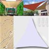 GLIN Tenda da Sole Tenda a Vela Impermeabile Rettangolo Quadrato Triangolare Tendalino 2x2x2m Tenda da Sole Telo Parasole Ombreggiante per Esterno Terrazzo Balcone Giardino Bianco