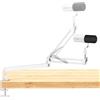 TONOR Braccio del microfono, Supporto per Micro a Basso Profilo per Podcasting/streaming, Completamente Regolabile a 360°, Ruotabile a 90° e Pieghevole per Podcast/Giochi, 38 cm +35 cm, Bianco, T20LP