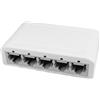 Scalewbin Switch dati Gigabit a 5 porte, hub di rete, splitter Ethernet desktop, porte schermate Plug & Play, senza ventole, silenzioso, durevole, facile da installare