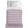 PENSIERI DELICATI Telo Copriletto 170 x 280 cm, Singolo 100% Cotone Pique, Ideale Come Arredo, Coperta Salva Letto 1 Piazza, Fantasia Zigzag Rosa, 100% Made in Italy