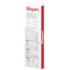 Rayen | Stendino Pieghevole per Porte e Pareti | Asticelle XXL | Superficie di Stenditura di 8 m | Multifunzionale | Bianco e Grigio | 62.5 x 32.7 x 124 cm