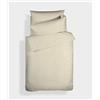 Bianca Plain Dyed Cream Set lenzuola per letto da 135 cm 100% cotone percale