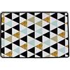 Butter Kings Burro Kings Gold Triangoli Tappeto Multiuso, Multicolore, 90 x 60 cm