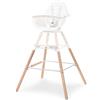 Childhome Set di Piedi Lunghi per il Seggiolino per Bambini Evolu 2, Adatto all'Isola della Cucina o al Bar, Altezza 90 Cm, Poggiapiedi, Legno di Faggio, Facile da Assemblare, Colore Naturale
