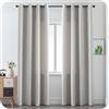 GIRASOLE HOME Coppia Tende Pantelleria Semi Oscuranti Antifiamma Fantasia a Tratteggi Tessuto Ignifugo Certificato 2 Pannelli da 140x275cm con Occhielli, Greige Chiaro