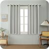 GIRASOLE HOME Coppia Tende Barbados Termiche 100% Oscuranti 2 Pannelli da 140x150cm con Occhielli, Greige