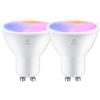 ANTELA Lampadine LED WiFi GU10 5W, Dimmerabile, Controllo App con Alexa/Google Home, RGB&2700K-6500K Bianco Freddo Caldo, 2PCS
