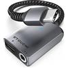 Stouchi USB C a Jack da 3,5mm e Adattatore per Caricabatterie, 2-in-1 USB Tipo C per Adattatore Audio per Cuffie,30W DAC AD Alta Risoluzione,Supporto Samsung Galaxy S21 S20, Pad Pro Mini6, Pixel 6/6a