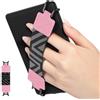 MoKo Cinturino di Sicurezza per 6-8 Kindle eReaders Fire Tablet - Kobo/Voyaga/Lenovo/Sony Kindle E-Book Tablet, Cinturino da Mano Versatile ad Alta Elasticità Supporto Antiscivolo, Rosa