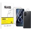 E-Hamii Pellicola Salvaschermo Compatibile con ASUS Zenfone 8 [2 Pezzi] + Pellicola Fotocamera [2 Pezzi] Vetro Temperato 9H [Antigraffio,Senza Bolle] [Trasparente]