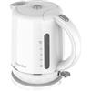 TERRAILLON - Bollitore elettrico DIAMANTE BIANCO - 1,5L - 2200W - Base girevole a 360° - Arresto automatico - Indicatore del livello dell'acqua - Base in rilievo effetto diamante