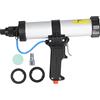 BTER Pistola pneumatica per silicone, pistola per silicone professionale cordless da 310 ml con regolatore del flusso d'aria, pistola pneumatica per silicone pesante in lega di alluminio leggera