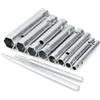 JNNJ 10Pcs Chiave Inglese 6-22mm Set di Chiavi a Tubo, Candele per Candele e Set di Strumenti Metrici per Meccanici, Tubolare Metrico Set di Chiavi a Tubo per Candele in Acciaio