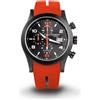 Locman Orologio Locman Island Crono PVD nero silicone arancio 0618K07S-BKGYRDSR