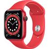 Apple Watch Series 6 Alluminio 44 mm (2020) | GPS + Cellular | rosso | Cinturino Sport rosso