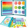 lasuroa Dimostratore di Dischi con Punteggi Magnetici, Set di Attività con Piastrelle e Cerchi con Frazioni Magnetiche Puzzle Educativo Maths Manipulatives per Scuola Elementare Scuola Domiciliare