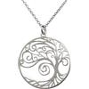 Aka Gioielli® - Collana con Ciondolo Albero della Vita in Argento 925 Rodiato, Modello Realizzazione di sè, Regalo donna e ragazza