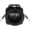 Ernie Ball Flex Cavo per strumenti, dritto/dritto, 6.1m, nero