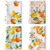 Arquiel Strofinacci Da Cucina Set Di 4, Panni Da Cucina Multiuso In 100% Cotone Morbidi E Assorbenti Strofinacci Canovaccio Cucina Strofinacci Da Bar Per Decorazioni(48 x 70CM, Limone)