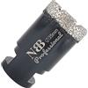 NBB Sega a tazza diamantata brasata sottovuoto con M14, per la perforazione professionale a secco o bagnato su porcellana dura, ceramica, piastrelle, granito (35mm)