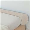 Xpnit Cuscino cilindrico rotondo, morbido cuscino cilindrico, supporto per bracciolo del divano, per dormire, protezione per comodino in gravidanza (10 x 80 cm, beige)
