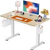 ErGear Scrivania Regolabile in Altezza, Scrivania Regolabile da Stazione in Piedi con Pannello Smart a 4 Memorie e Tavola Splice (100 x 60 cm, Beige)