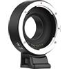 Andoer Anello adattatore EF-FX II per messa a fuoco automatica in lega di alluminio con treppiede, ricambio per obiettivo Canon EF/EF-S a fotocamera mirrorless Fuji X-mount XT4 XT3 XS10 XT30 XT30II