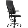 Sedia ufficio ergonomica SpinaliS Navigator, metallo-nero, d904-nero