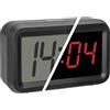 TFA Dostmann Sveglia digitale, 60.2038.01, cambio tra LCD LED ibrido, funzionamento a batteria, con sveglia + funzione snooze, con 2 livelli di luminosità, funzione dimm (LED), nero