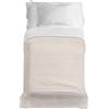 PENSIERI DELICATI Telo Copriletto 170 x 280 cm, Singolo 100% Cotone Pique, Ideale Come Arredo, Coperta Salva Letto 1 Piazza, Fantasia Dublino Beige, 100% Made in Italy