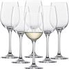 SCHOTT ZWIESEL Bicchiere da vino bianco Classico (set di 6), bicchieri da vino classici per vino bianco, bicchieri in cristallo Tritan lavabili in lavastoviglie, Made in Germany (art. 123656)