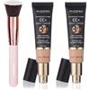 Hilareco PHOERA Crema CC+, Fondotinta coprente, Crema correttiva del colore, Siero idratante anti-età e Protezione solare SPF 25+ (2PCS 120 Nude, 30 g (confezione da 1))