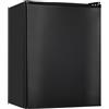 Exquisit Mini frigorifero KB60-V-090E, capacità utile 52 l, illuminazione interna a LED, ripiani in vetro, larghezza 45 cm, colore nero