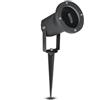 V-TAC Picchetto Giardino Orientabile Alluminio Verniciato Nero Gu10