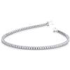 Gioielli di Valenza Bracciale Tennis in oro Bianco 18k con diamanti