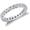 Gioielli di Valenza Anello Eternity Diamanti e Oro Bianco 18k