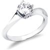 Gioielli di Valenza Solitario in oro bianco 18k con Diamante ct. 0,70