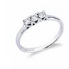 Gioielli di Valenza Anello Trilogy intreccio in Oro bianco 18k con Diamanti ct. 0,30