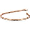 Gioielli di Valenza Bracciale Tennis in oro Rosa 18k con Diamanti