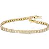 Gioielli di Valenza Bracciale Tennis in oro Giallo 18k Diamanti