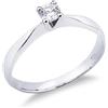 Gioielli di Valenza Solitario Anello Desiderio 0,25ct in Oro Bianco