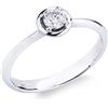 Gioielli di Valenza Solitario Anello Universo con diamante 0,25 ct