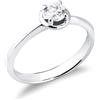 Gioielli di Valenza Solitario in oro bianco 18k con Diamante ct. 0,30