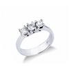 Gioielli di Valenza Anello Trilogy in Oro bianco 18k e Diamanti, ct. 0,75
