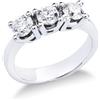 Gioielli di Valenza Anello Trilogy in Oro bianco 18k con Diamanti ct. 1,15