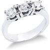 Gioielli di Valenza Anello Trilogy in Oro bianco 18k con Diamanti ct. 1,20