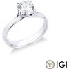 Gioielli di Valenza Anello di fidanzamento Sogno oro bianco 18k 0,90 ct