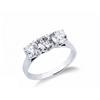Gioielli di Valenza Anello Trilogy in Oro bianco 18k con Diamanti ct. 1,50